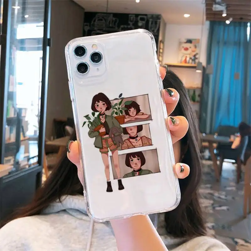 

Movie Leon And Mathilda Phone Case Transparent for iPhone 6 7 8 11 12 s mini pro X XS XR MAX Plus cover funda shell