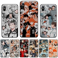 haikyuu japan anime volleyball customer high quality phone case for iphone 6 6s 7 8 plus x xs xr 11 12 13 mini pro max