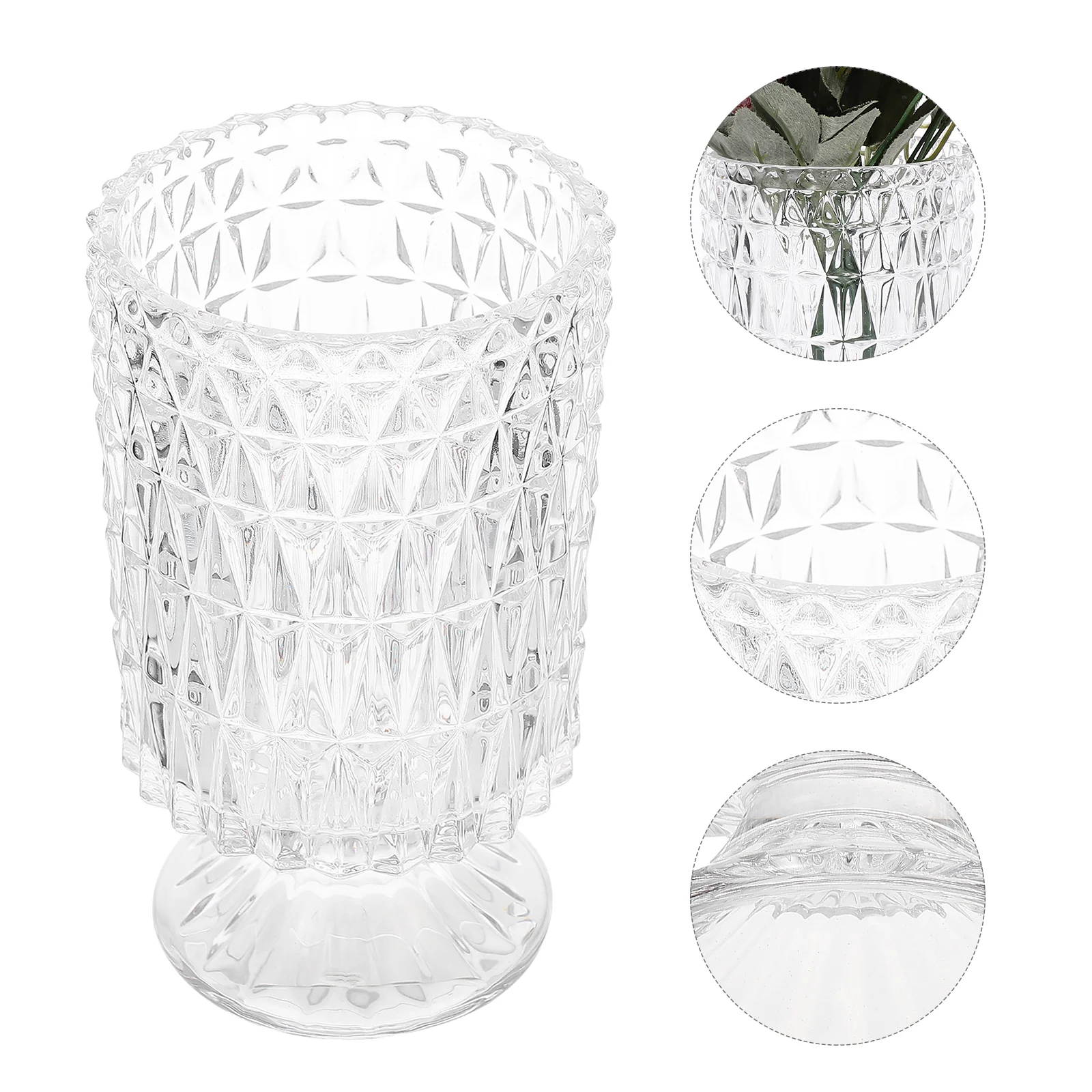

1pc Unique Glass Flower Vase Durable Flower Vase Practical Glass Flower Bottle