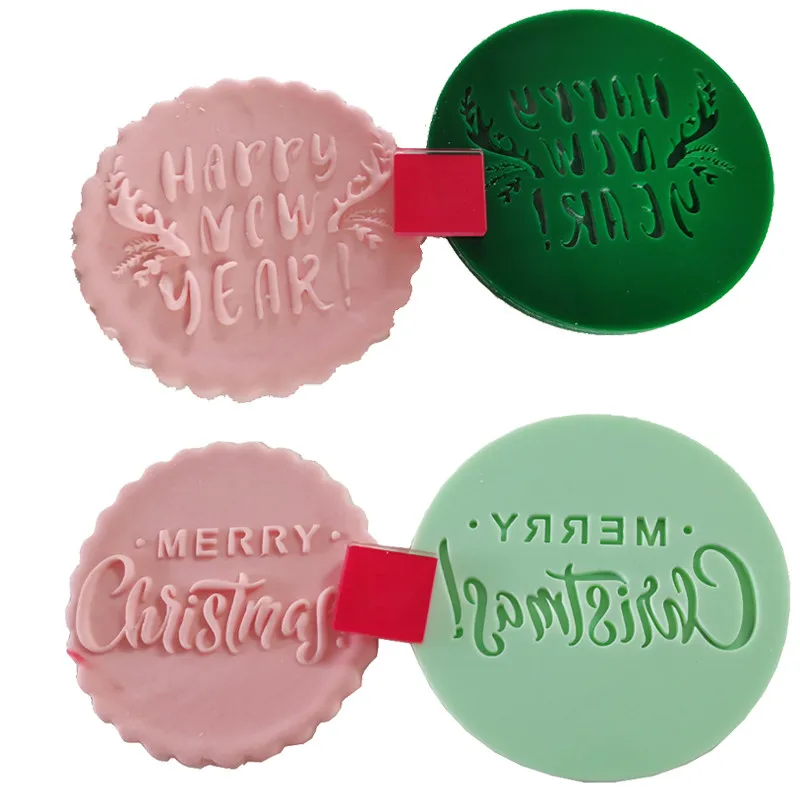 Инструмент для выпечки тортов акриловый штамп печенья с днем рождения помадки