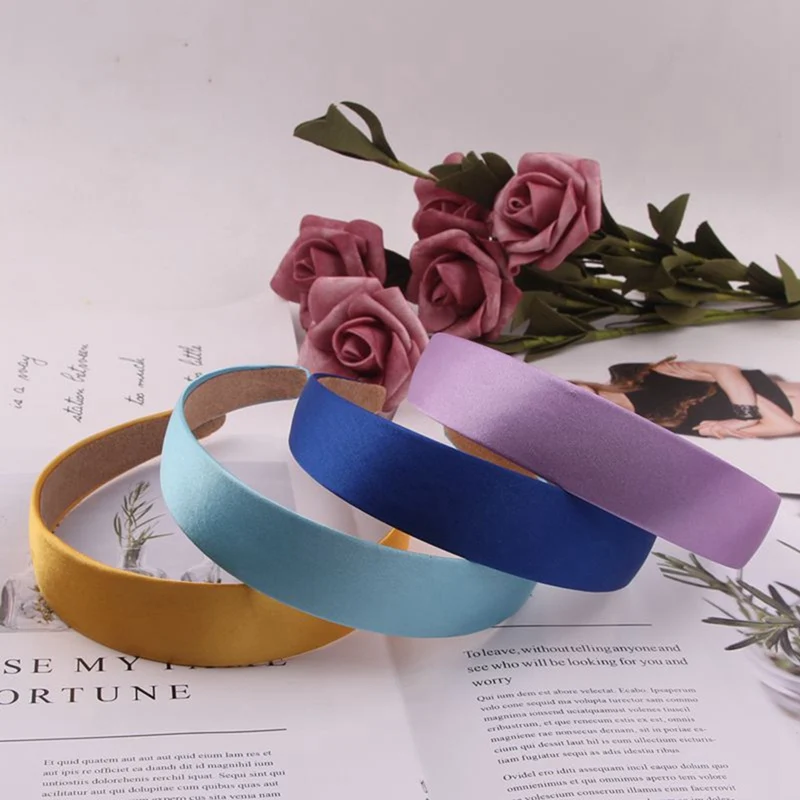 Женский тюрбан винтажный обруч для волос с орнаментом атласные головные ободки