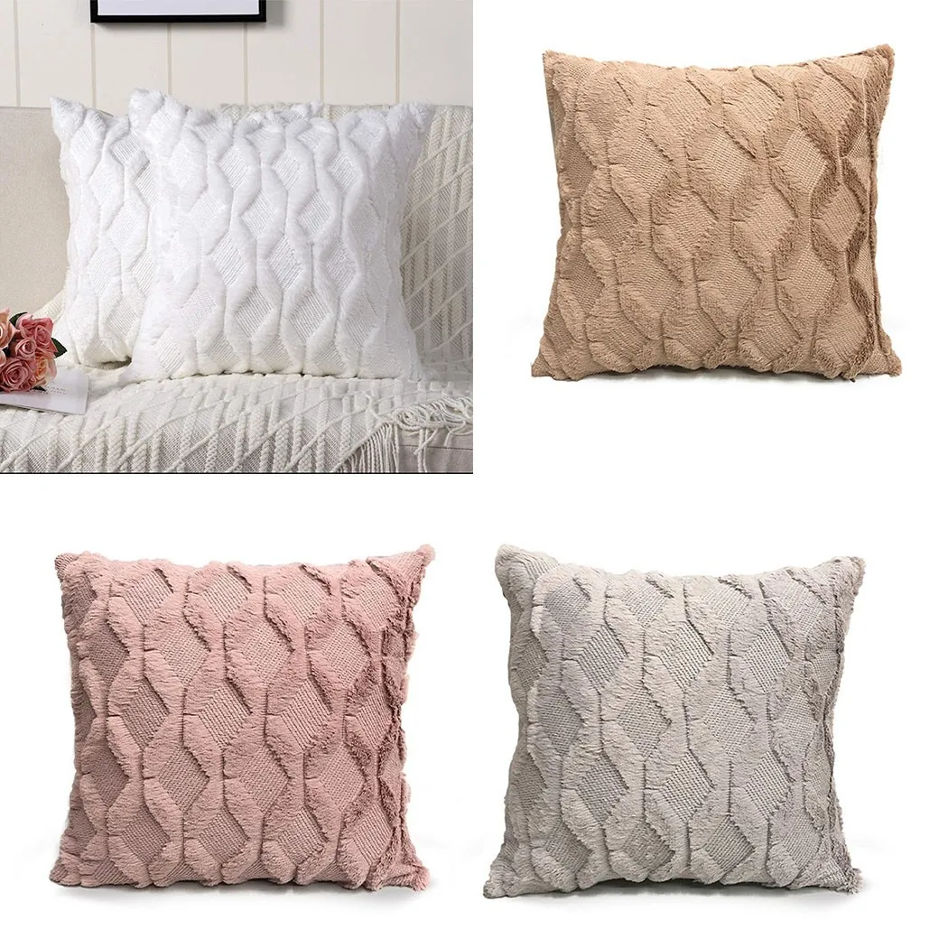 Новая Наволочка на молнии алмазная плюшевая поясничная подушка наволочка мягкая