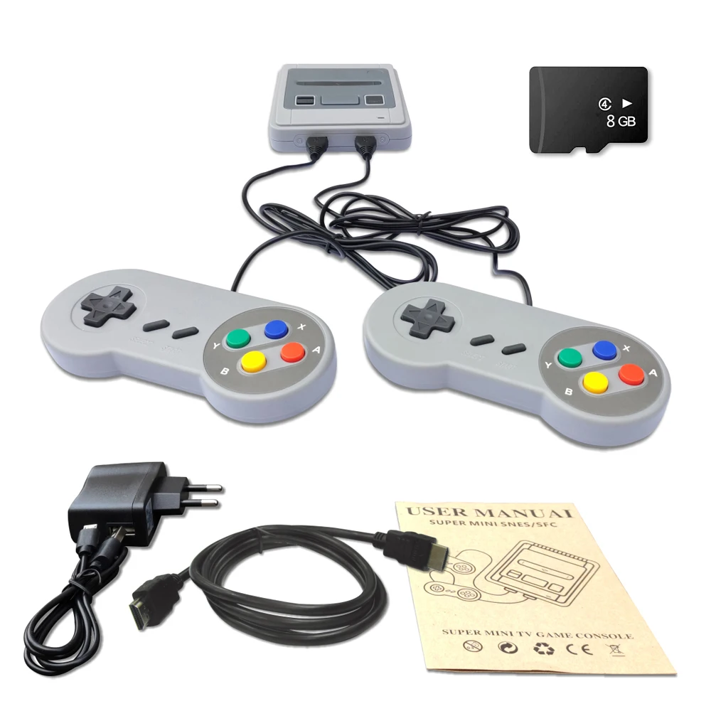 Бесплатная доставка Универсальный проводной джойстик 1800 игр SNES игровой