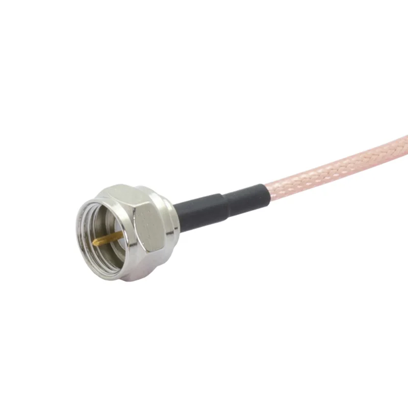 2 шт./лот F штекер на правый угол CRC9 Разъем RF коаксиальный кабель в сборе отрезок 15