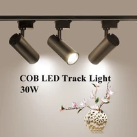 cob 30w track lighting modern fixtures surface mounted spotlights ceiling spots foyer led clothing shop store home kitchen 220v