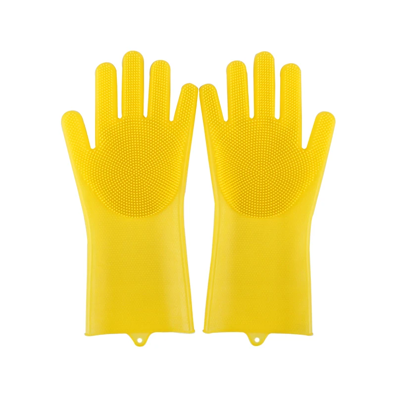 1 пара многоразовые силиконовые перчатки для мытья посуды|Бытовые перчатки| |