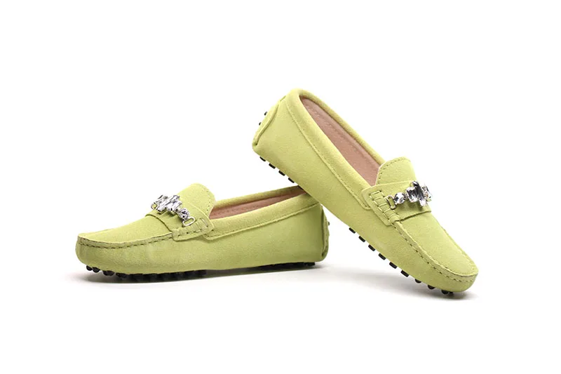 genuine cowhide leather women shoes Female Casual Fashion Flats Spring Autumn driving shoes women leather loafers