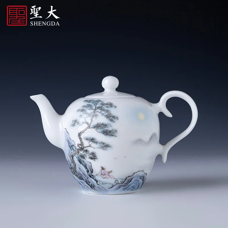 

Shengda керамический чайник кунгфу ручная роспись новый цветной фигурный чайник ручной работы Цзиндэчжэнь Чайный набор чайник один чайник
