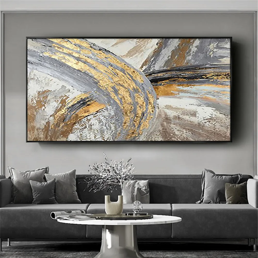 

Large 100% Handmade Abstract Canvas Wall Art Modern Oil Painting on Cnavas Contemporary Decor Artwork Home Hotel Office Decor