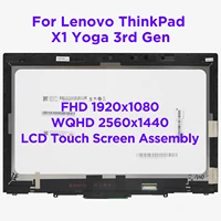 lcd touch screen digitizer assembly for lenovo thinkpad x1 yoga 3rd gen 2018 laptop display replacement 01ay920 01ay922 01ay916