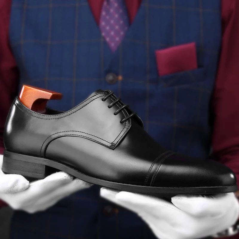 Новинка мужские туфли в стиле ретро из натуральной кожи свадебные туфли-оксфорды