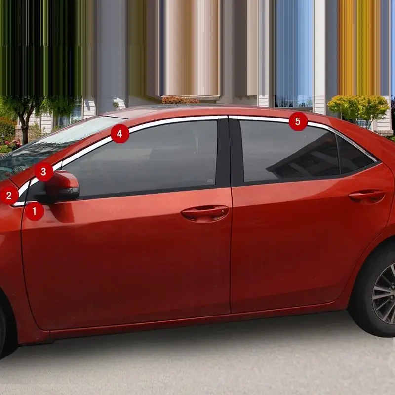 Декоративный хромовый Автомобильный авто-наковальний оконный внешний