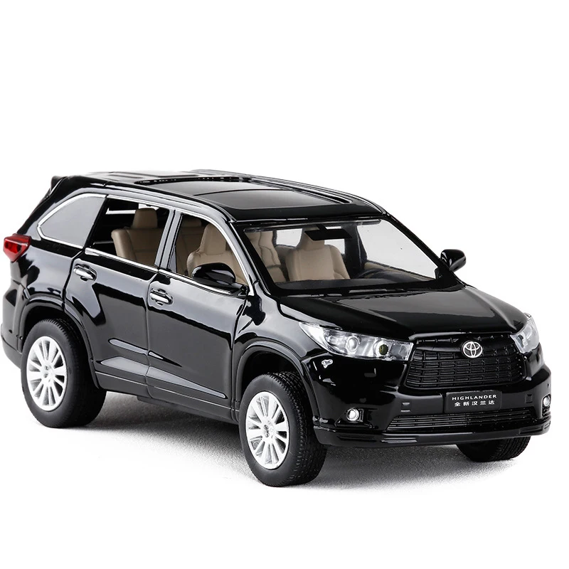 Black no box 1:32 Nissan super car HIGHLANDER литой под давлением сплав модель автомобиля игрушка высокая имитация металла модель SUV игрушка 6 дверей подарок Рождество - Цвет: Black no box