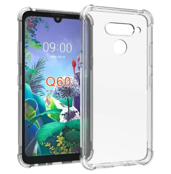 Прозрачный чехол для LG K50 K40 Q60 K12 Prime мягкий ТПУ гелевый защитный силиконовый