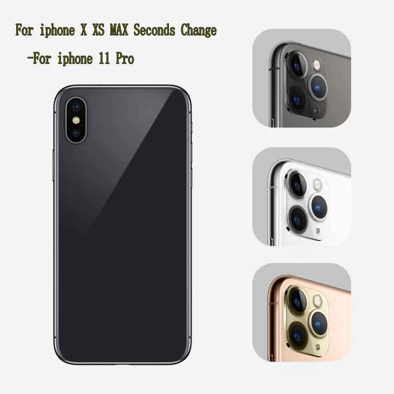 Задняя крышка для объектива камеры iPhone X XS Max выглядит как 11 Pro Модифицированная