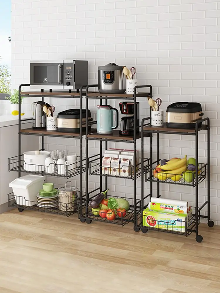 Полка кухонная Многоуровневая полка для хранения овощей микроволновой печи