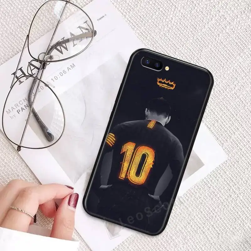 

Football number 7 10 11 Phone Case For OPPO R9 R11 R15 R17 RENO Realme S PLUS Normal 2z 3 5 C2 pro