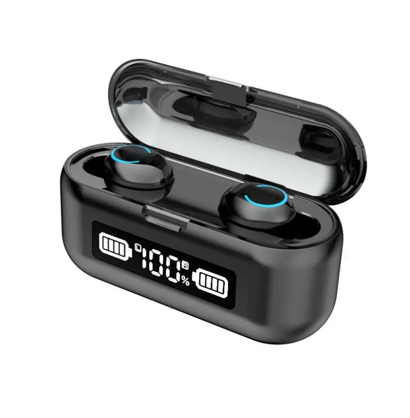 

acekool 9d Stereo Waterproof Wireless Bluetooth Earphone with 2000MAH Charging Bin Earphone F9-43 Bluetooth V5.1 Earset r27