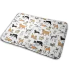 Коврик для входной двери, нескользящий ковер для собак, французского бульдога, йоркширского терьера, Сиба-ину, Померания