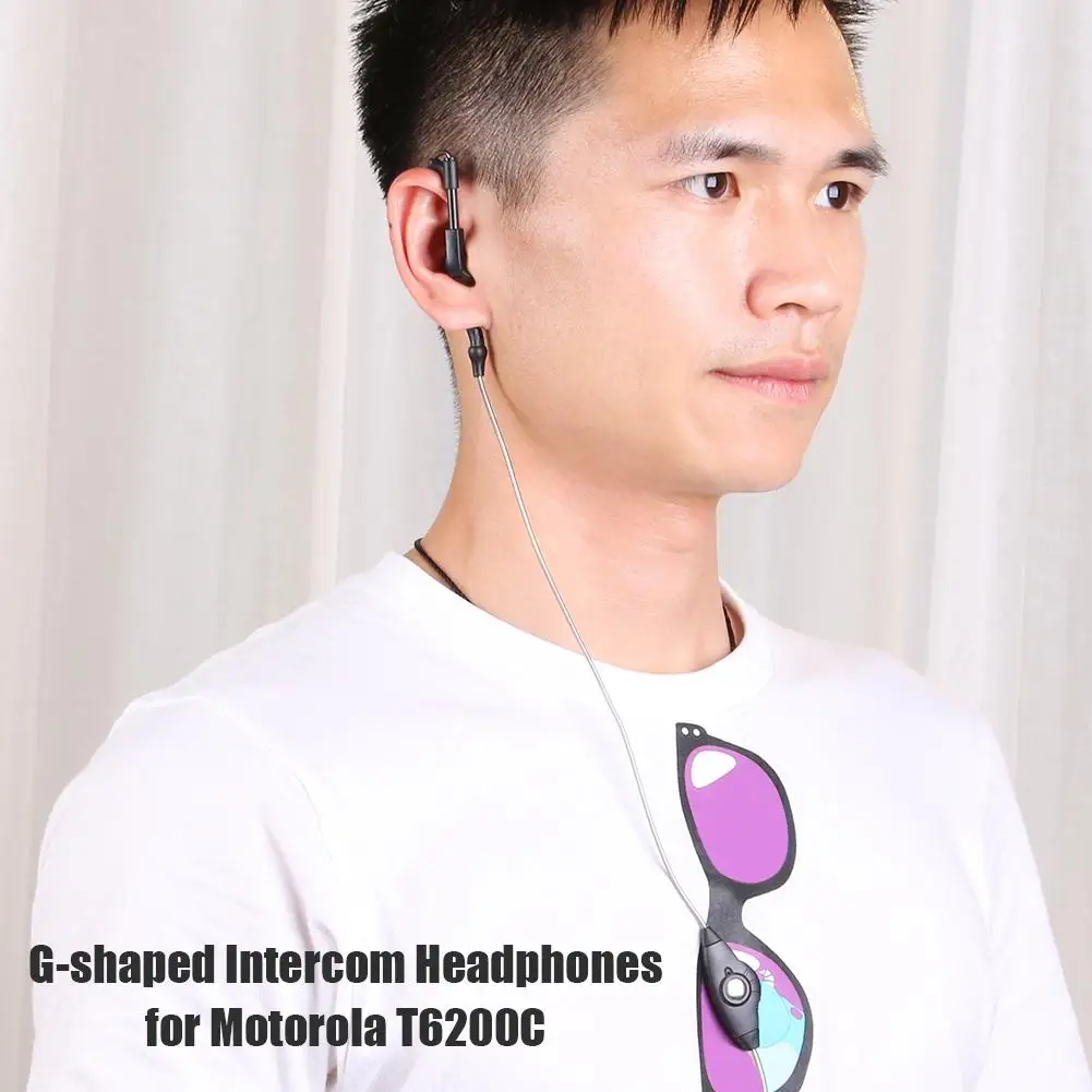 

2.5mm Plug G Shape Headset Earphone Earpiece Mic PTT for Motorola Radio Universal Headset Mic PTT For Besta TC-310 320 TC1688