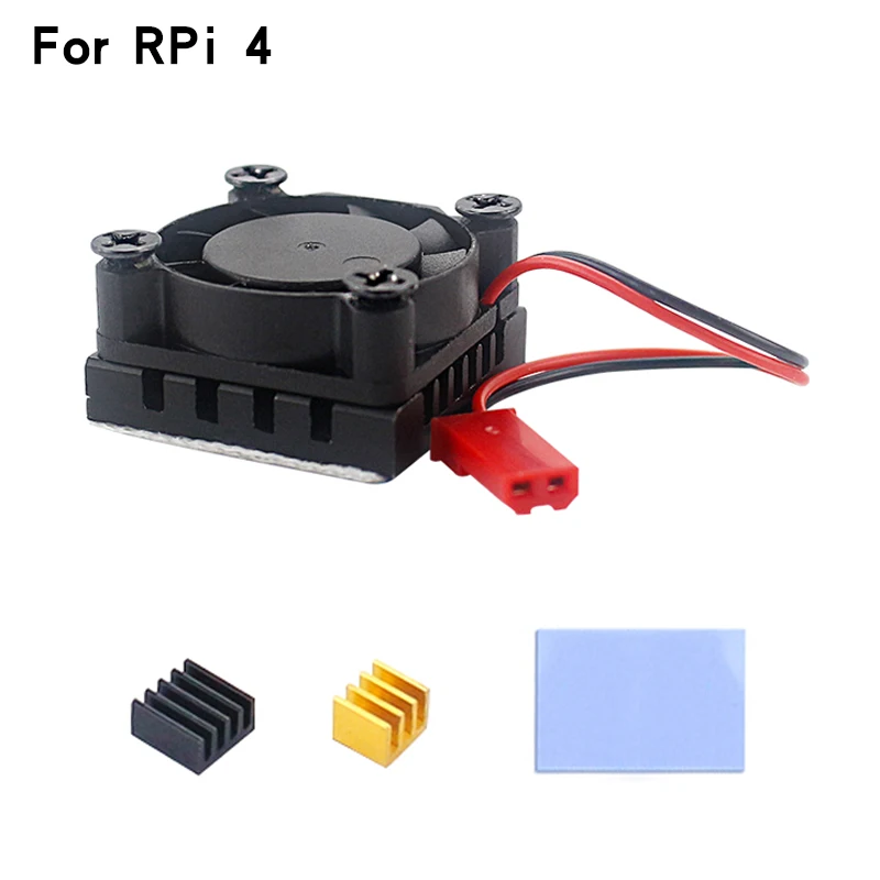 Кулер для процессора Raspberry Pi 4 Model B + алюминиевый радиатор 4B|Аксессуары