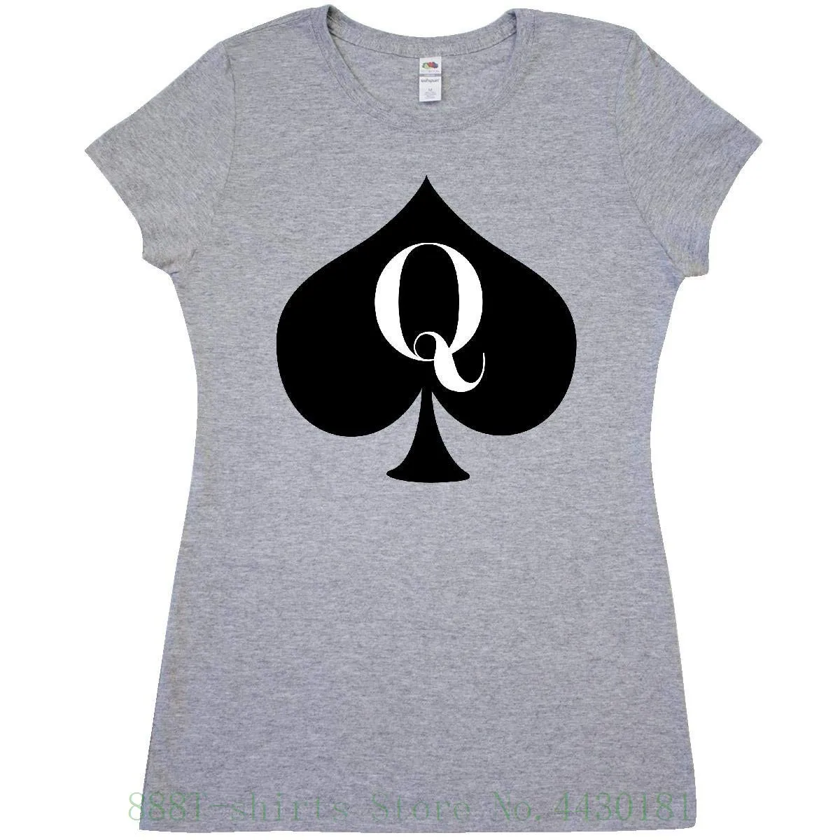 

Women'S Tee Queen Of Spades Junior Fit T Shirt Cotton Casual Lady Girl Female Lady Tops Tshirt