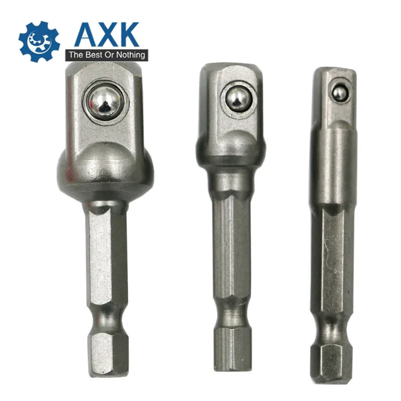 3 шт хром ванадиевая сталь адаптер с хвостовиком для 1/4 &quot3/8&quot 1/2 &quotудлинительные