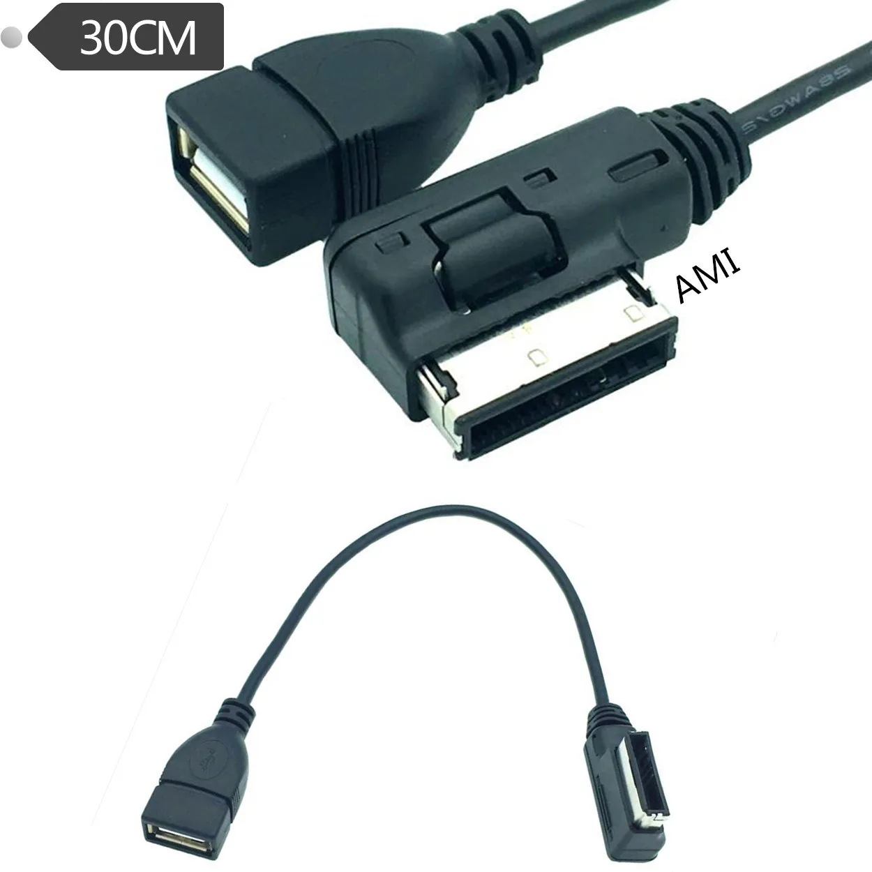 

Aux-кабель для Audi AMI MDI MMI 4F0051510G USB аудио MP3 музыкальный интерфейс адаптер для Audi и Volkswagen 0,3 м/30 см