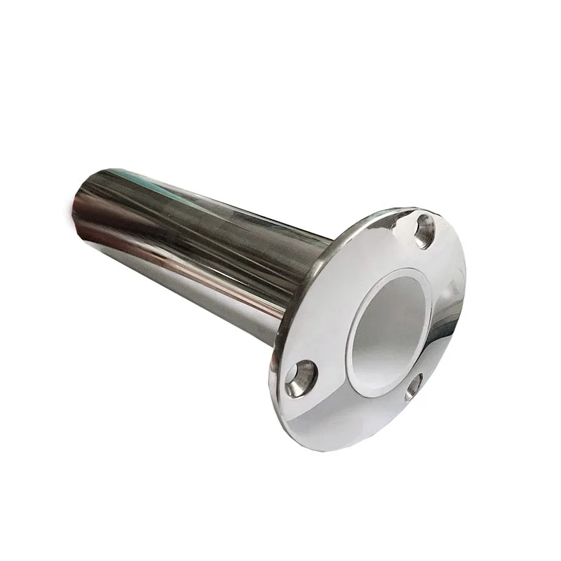 

1 Pcs Boat 90 Degree Stainless Steel 316 Deluxe Rod Holders with Drain Flush Mount Fishing Rod Pole Holders Marine