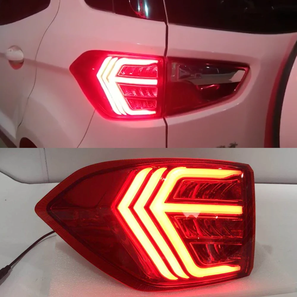 2 шт. светодиодный фонарь светильник для Ford Ecosport 2013 2018 2019 Автомобильный задний