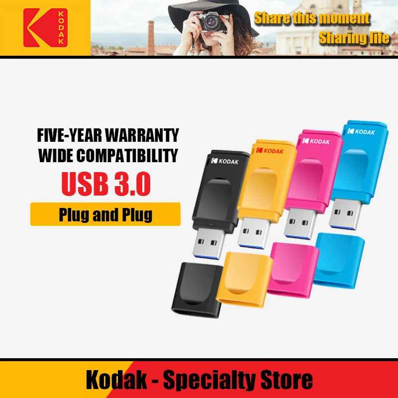 Оригинальный USB флеш накопитель Kodak K233 16 ГБ 32 64 128 256 мини карта памяти|USB