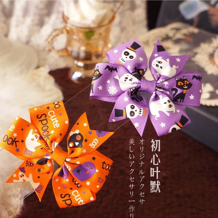 Милые заколки для волос с бантом в стиле &quotЛолита&quot косплея Хэллоуина Японская