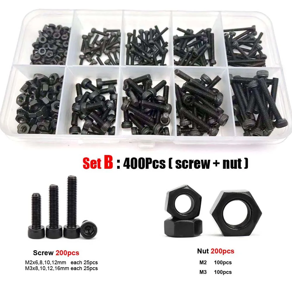 400/1060X M1.6 M2 M3 M4 M5 Black12.9 Класс Сталь Allen шестигранный Набор торцевых головок Кепки