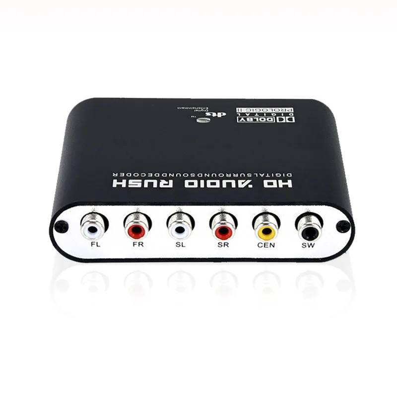 Цифровой оптический коаксиальный аудио декодер UNISIAN 5 1/2 1 24BIT192KHz SPDIF DTS Dolby AC-3 DAC для