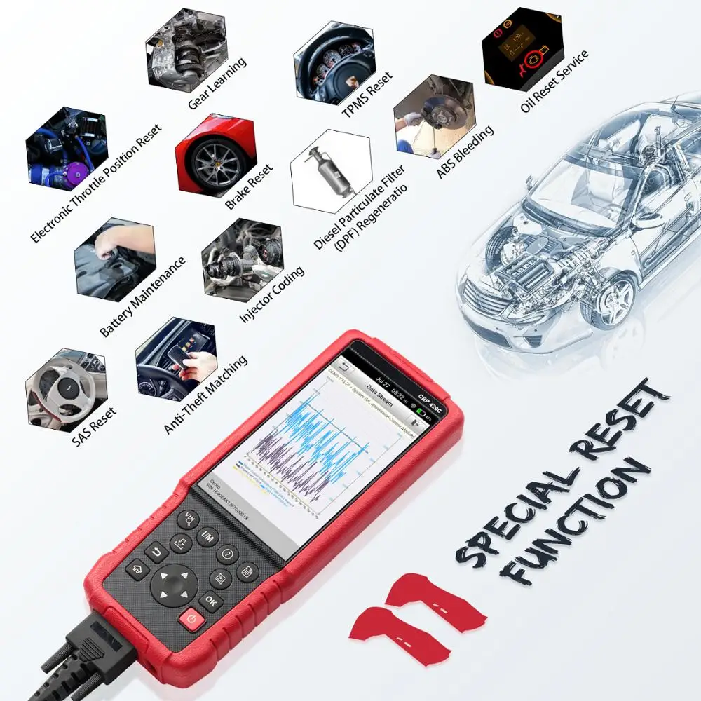 Профессиональный диагностический инструмент LAUNCH X431 CRP429C OBD2 автоматический