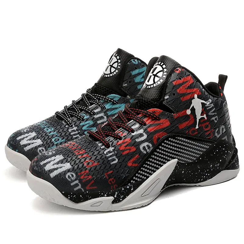 mixed colors 1 Размер 36-45, парные высокие баскетбольные кроссовки Jordan, Мужские дышащие амортизирующие кроссовки для баскетбола, Нескользящие уличные кроссовки унисекс - Цвет: mixed colors 1