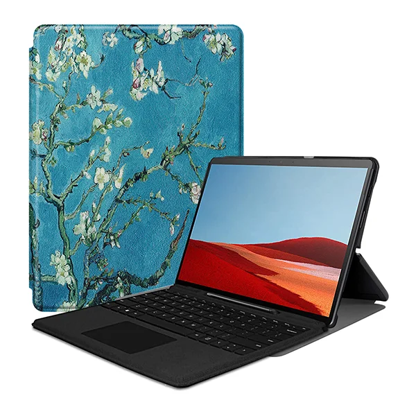 MH Чехол для планшета для microsoft Surface Pro X ультратонкий кожаный чехол-подставка для surface Pro X 13 дюймов - Цвет: MH