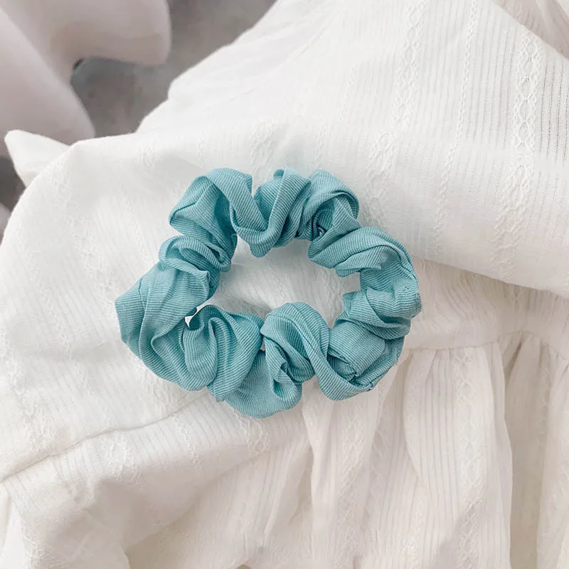 Небольшая веревка для волос карамельных цветов однотонное тканевое кольцо