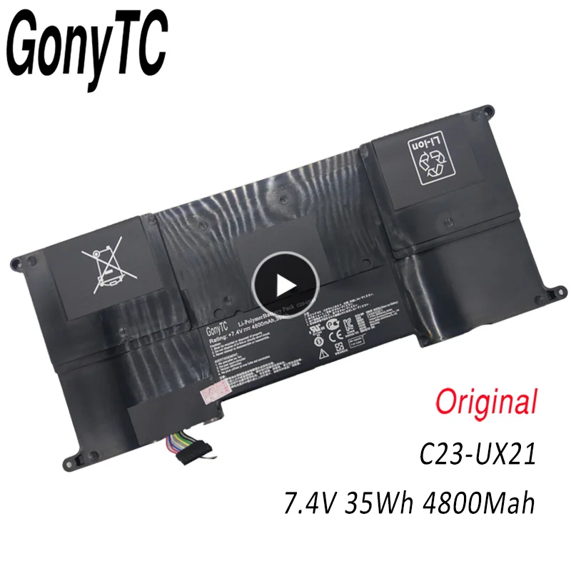 C23-UX21 C23UX21 Аккумулятор для ноутбука Asus Zenbook Ultrabook UX21 UX21A UX21E Series 4800mAh 7,4 V 35Wh Новинка