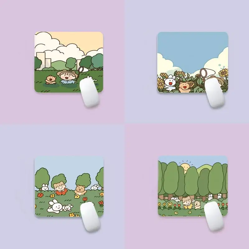

Tropical Leaves Art Pattern Beautiful Anime Mouse Mat Edge Native Rubber Special Game Mouse Pad Polyethylene Table Mat Non Slip