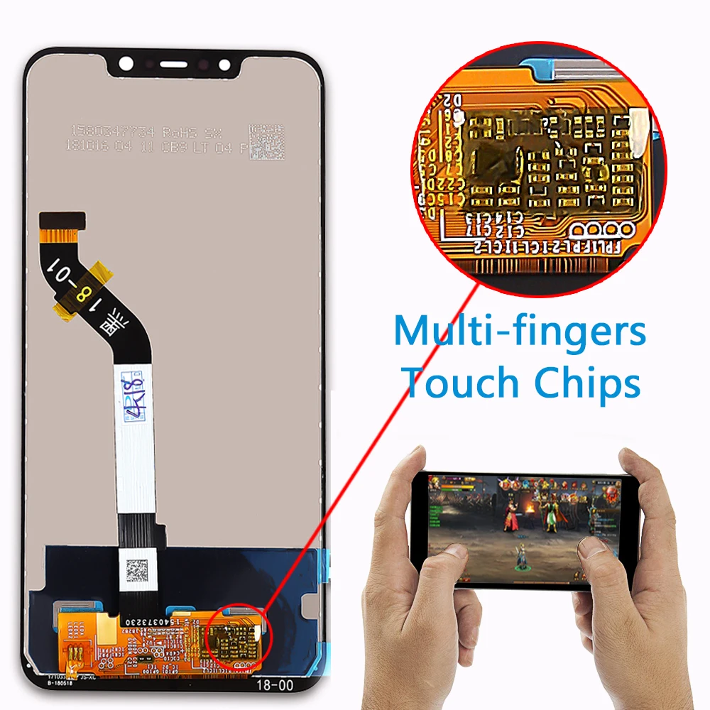 ЖК дисплей Vancca для Xiaomi poco F1 сенсорный экран с дигитайзером в сборе олеофобное