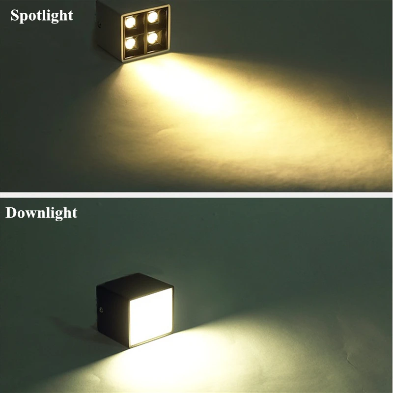 

1Pcs surface mounted ceiling light LED7W 10W Ac85-260V square creative mini home background wall hotel