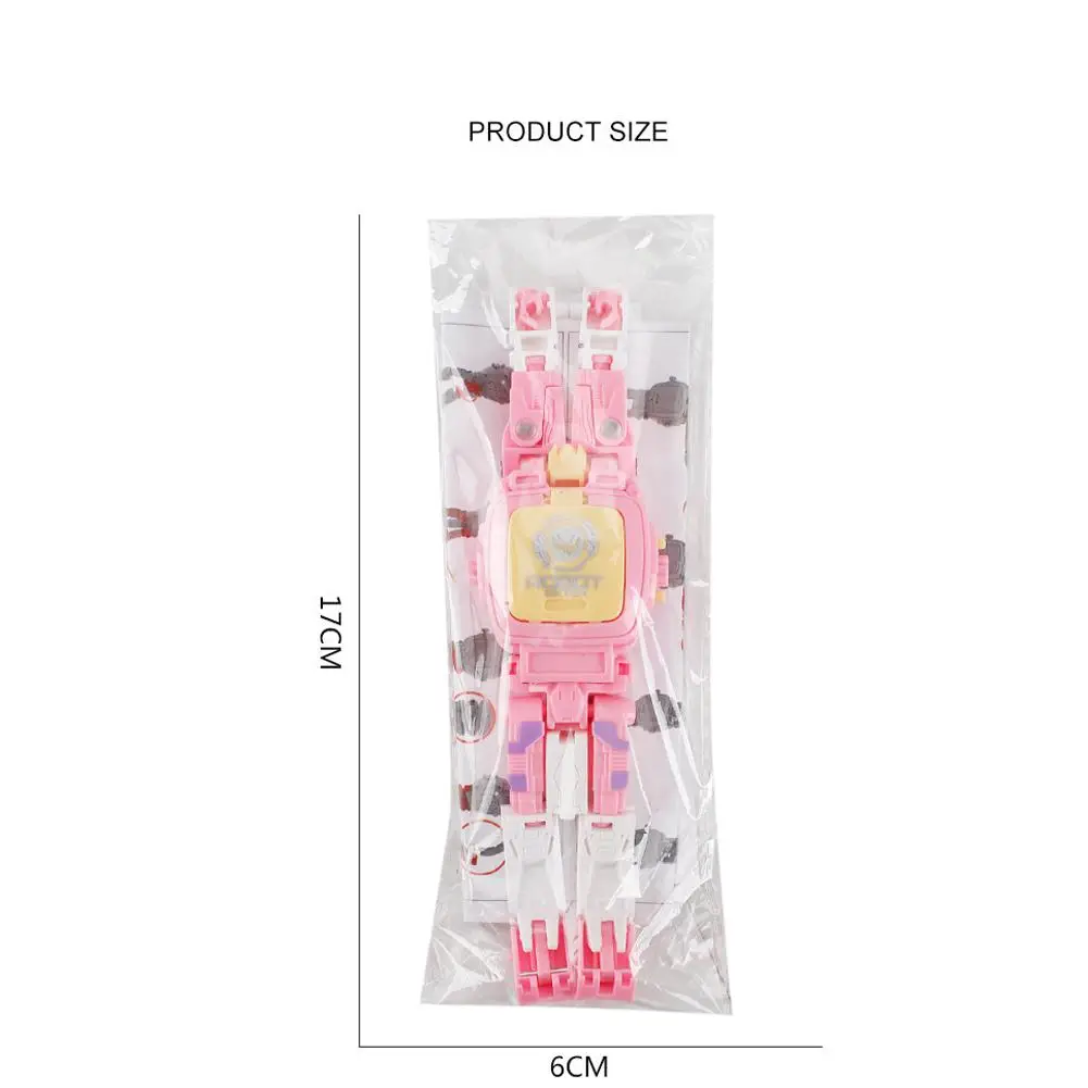 Электронные наручные часы GloryStar с мультяшным роботом трансформером цифровым