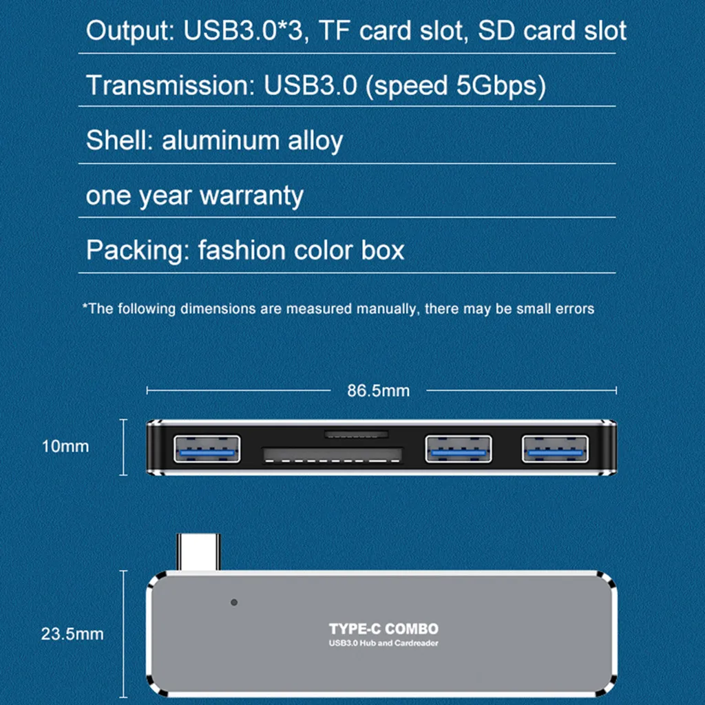 

Ipega type c hub Docking station multi usb c hub3.0 support SD TF HDMI hub charger Adapter usb splitter for home Wholesale power