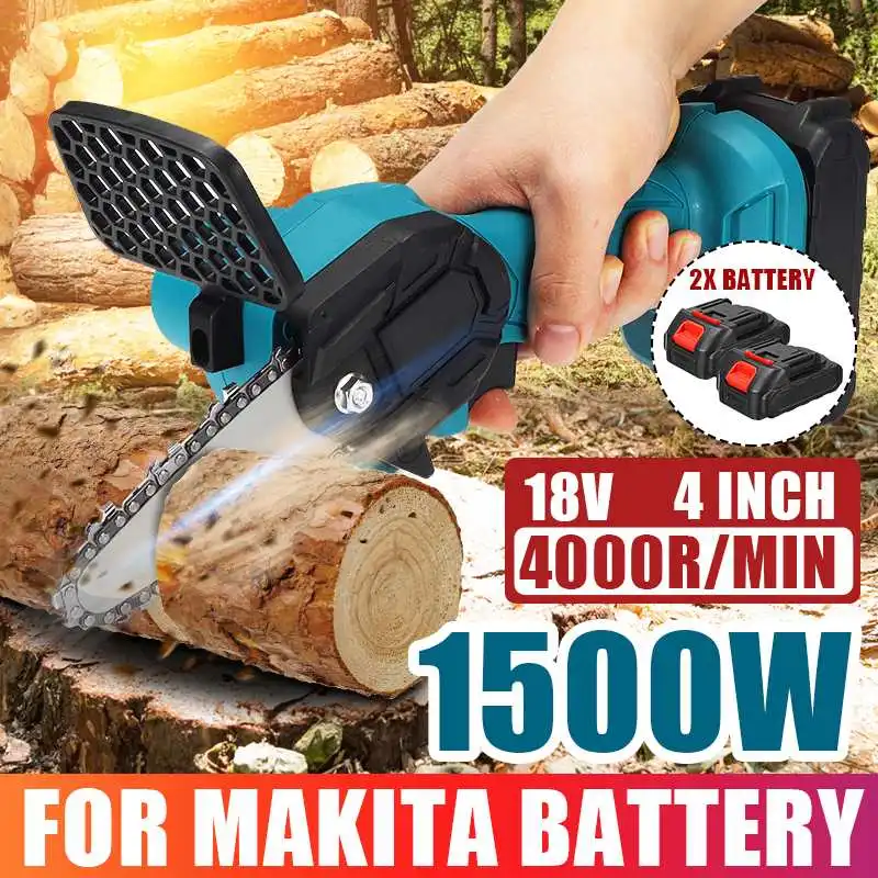 

Мини-пила для обрезки дерева, 4 дюйма, 1500 Вт, 21 в