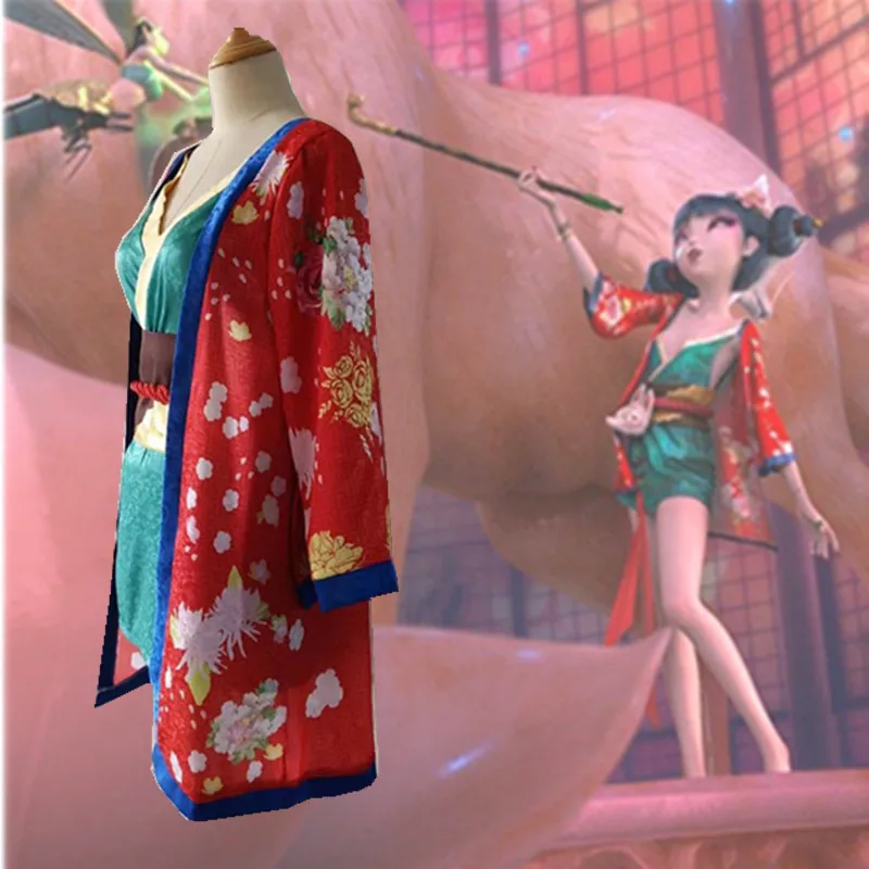 Костюм в стиле аниме с героями мультфильмов белая змеиная девушка лиса женский