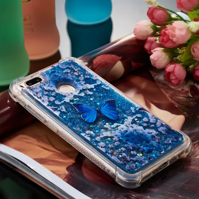 Для Xiaomi mi A1 милые блестящие Dyna mi c с изображением сыпучих песков цветков приталенная чехол для телефона Xao mi Xio mi 1 mi A1 Мягкий силиконовый чехол-бампер
