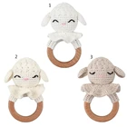 Новинка 2021, детский жевательный прорезыватель, деревянный Прорезыватель для животных, детская игрушка для кормления, моляр, детская игрушка для младенцев, любимые игрушки для прорезывания зубов