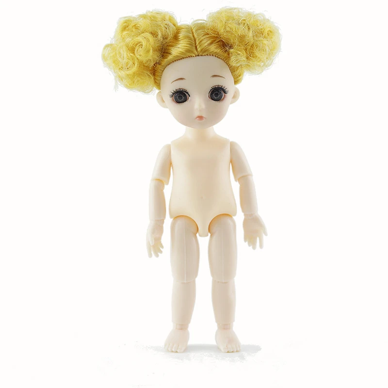 Yellow E 13 подвижных шарнирных 15 см 1/8 куклы игрушки BJD Детская кукла Обнаженная Женская мода тела Куклы Игрушки для девочек подарок нормальная кожа - Цвет: Yellow E