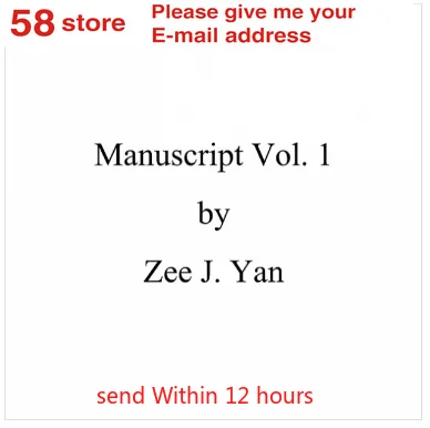 

Manuscript Vol. 1 By Zee J. Yan - Magic tricks